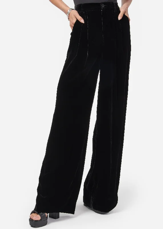 Rylie Velvet Pant Black