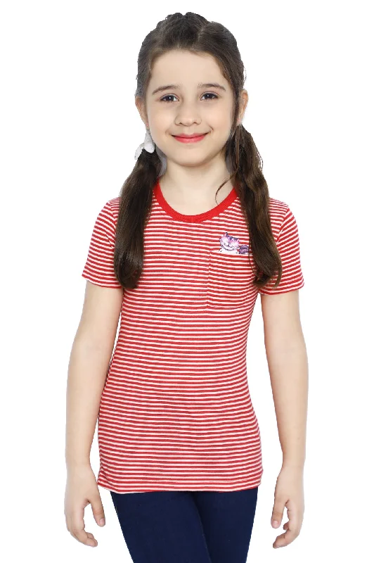 Girls T-Shirt In Red SKU: KGA-0196-RED