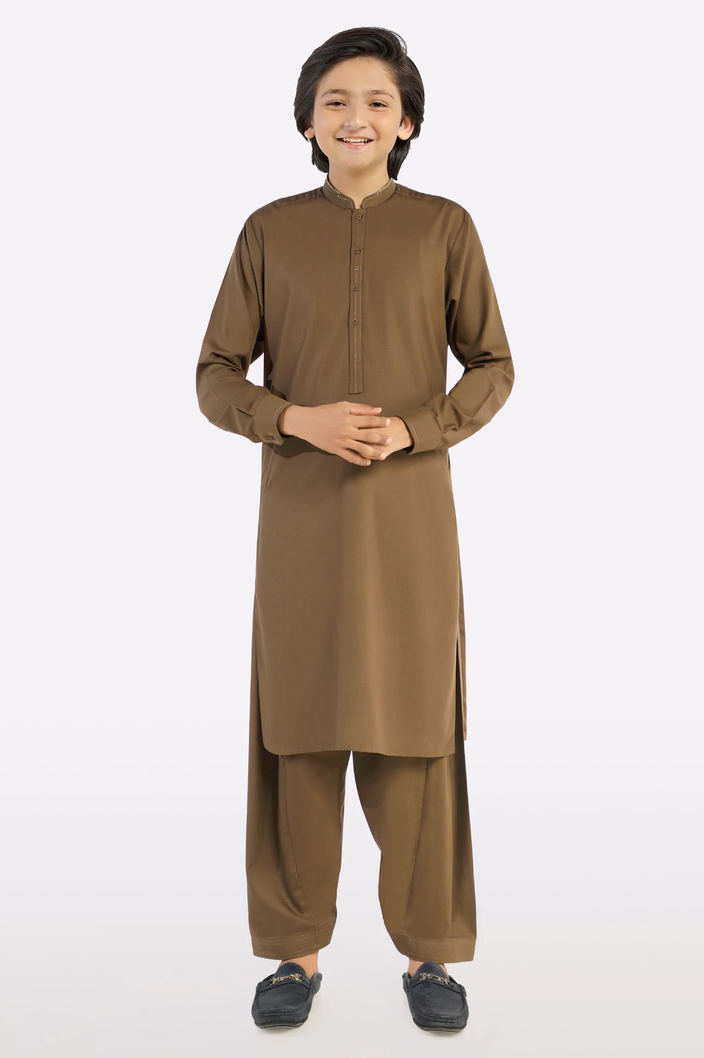 Brown Teens Kameez Shalwar