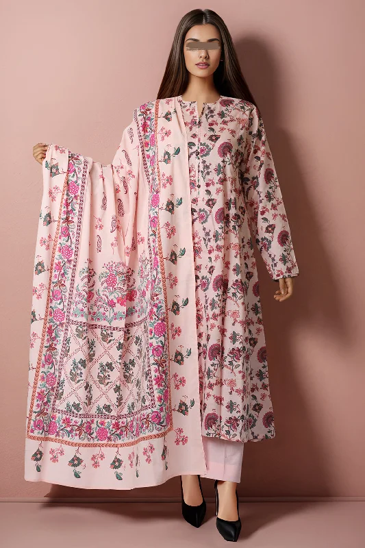 Unstitched Printed Lawn 2 Piece (Shirt/Dupatta)