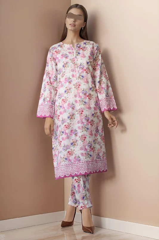 Printed Khaddar Stitched 2 Piece (Shirt/Trouser)