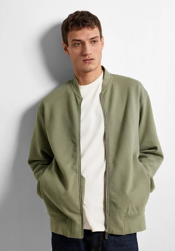 Selected Homme Mack Bomber Sweat Jacket, Vetiver