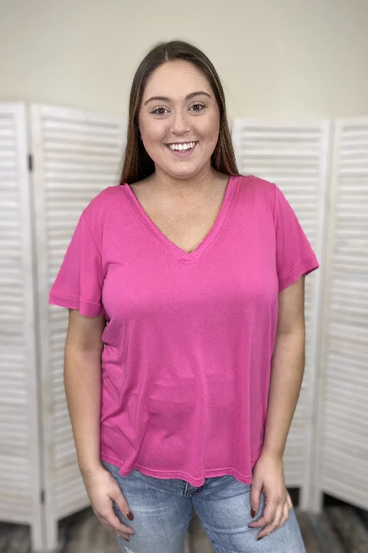 Trying To Do Women's Classic V-Neck Short Sleeve Top