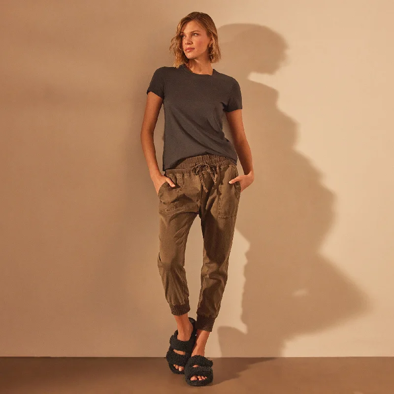 Mixed Media Pant - Army Green Pigment