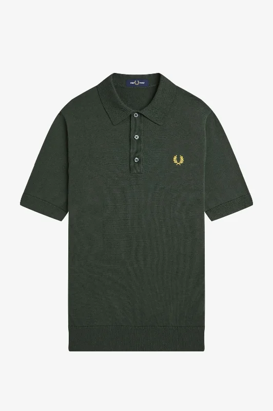 Fred Perry - K9725 Court Green Knitted Cotton - Shirt