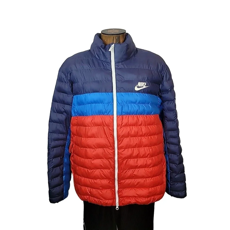 Nike Sportswear Synthetic-Fill Puffer Jacket BV4685-557 Red Blue Sz 2XL