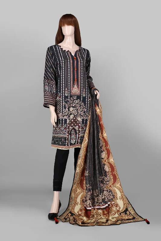 Unstitched Printed Lawn 2 Piece (Shirt/Dupatta)