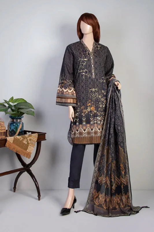 Unstitched Printed Lawn 2 Piece (Shirt/Dupatta)