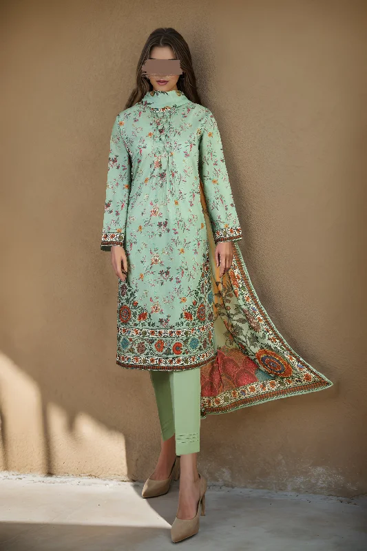 Unstitched Printed Lawn 2 Piece (Shirt/Dupatta)