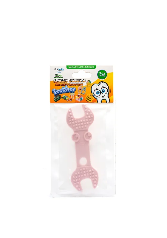 Smiley Eileeys Spanner Tool Teether, Pink