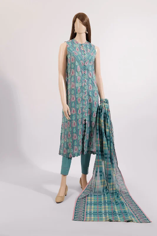 Unstitched Printed Lawn 2 Piece (Shirt/Trouser)