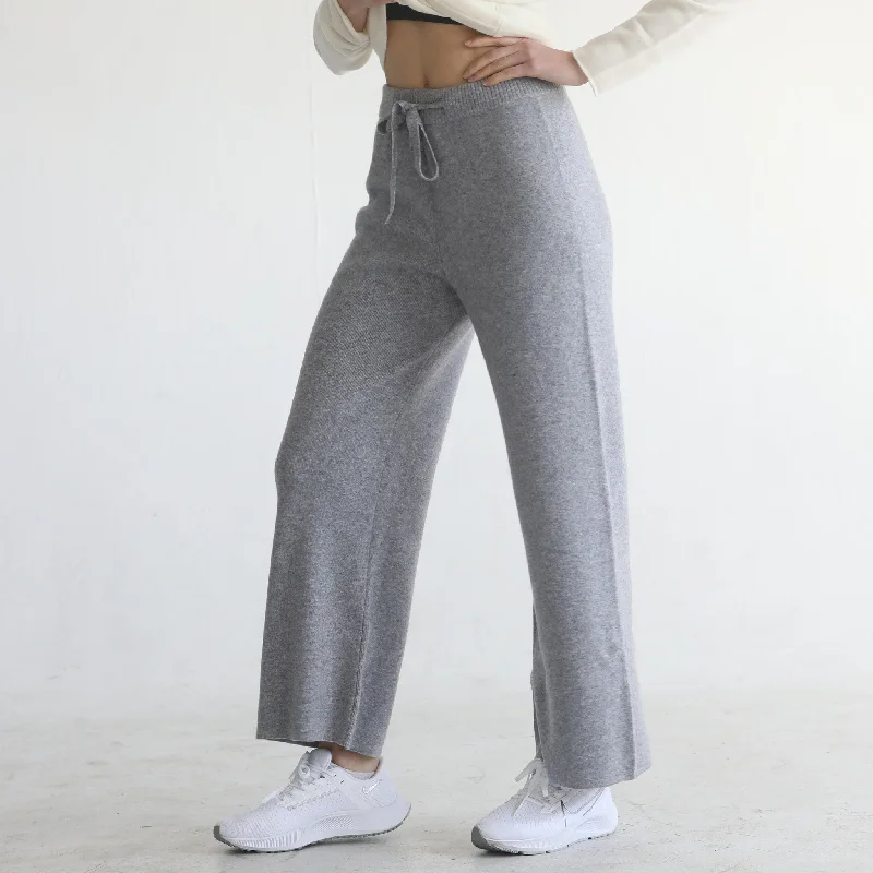 Merino Wool Wide-Leg Pants