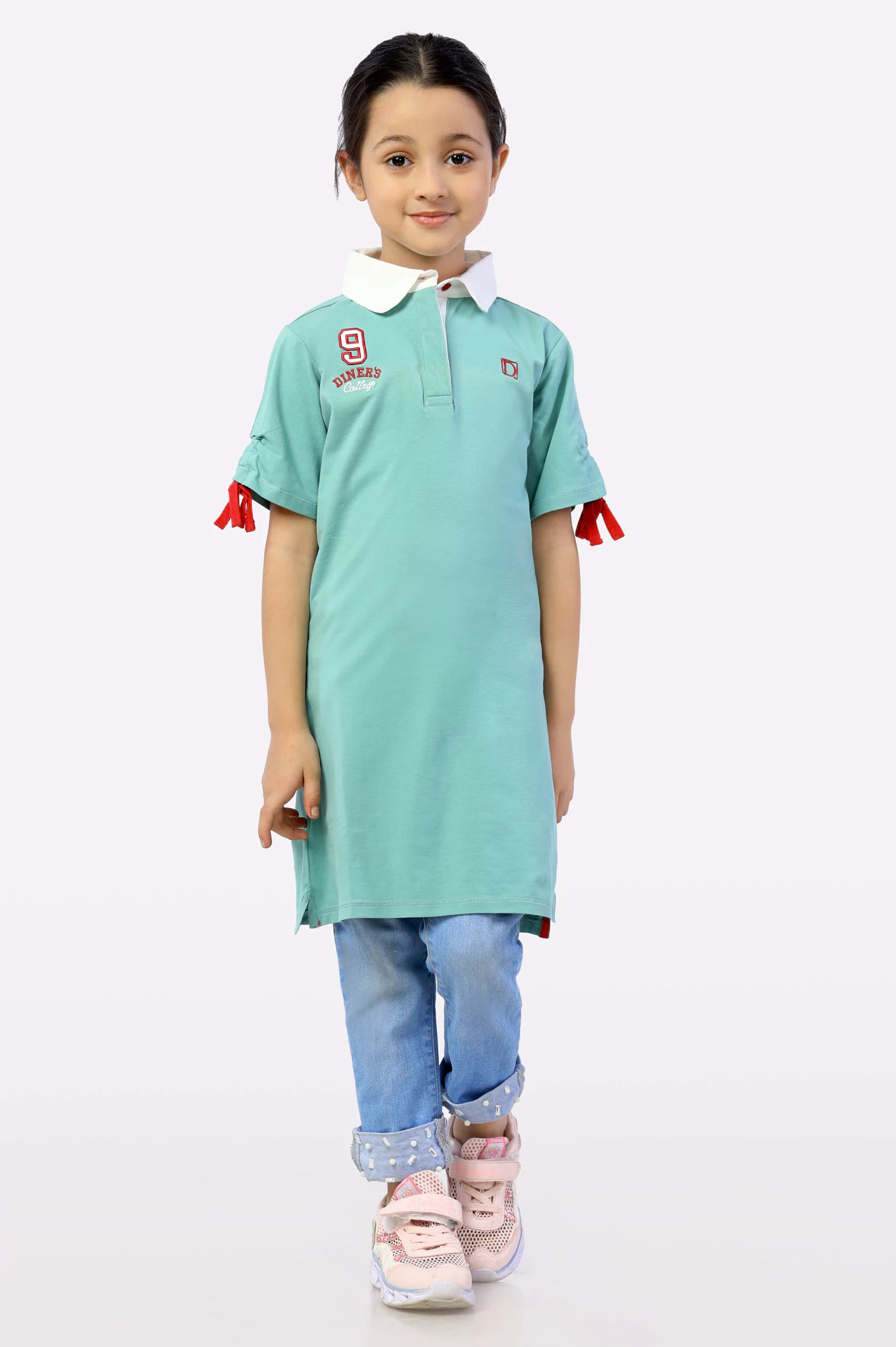 Girls T-Shirt In Green SKU: KGA-0145-GREEN