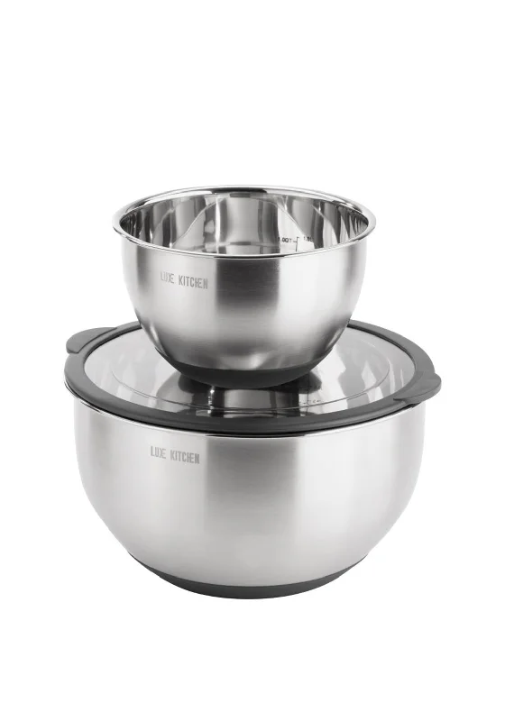 The Home Studio Luxe Kitchen S/2 Steel Mixing Bowl