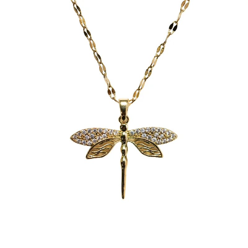 Dragonfly Stainless Steel Necklace