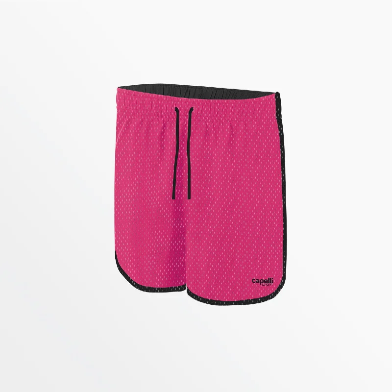 WOMEN'S 2-TONE MESH SHORTS