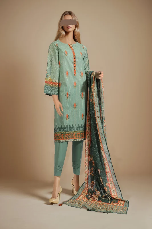 Unstitched Printed Lawn 2 Piece (Shirt/Trouser)