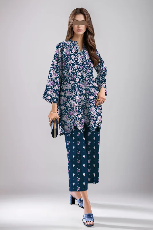 Unstitched Printed Khaddar 2 Piece (Shirt/Trouser)