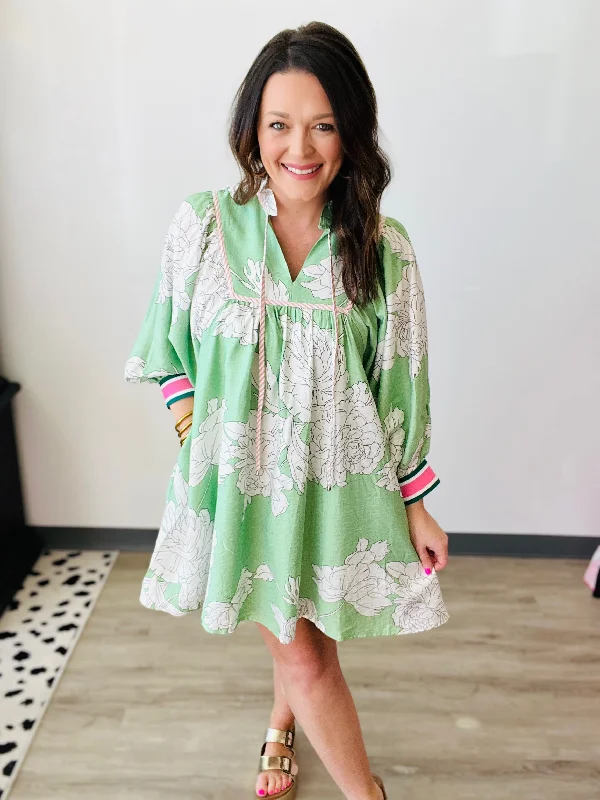 Palm Picnic Dress