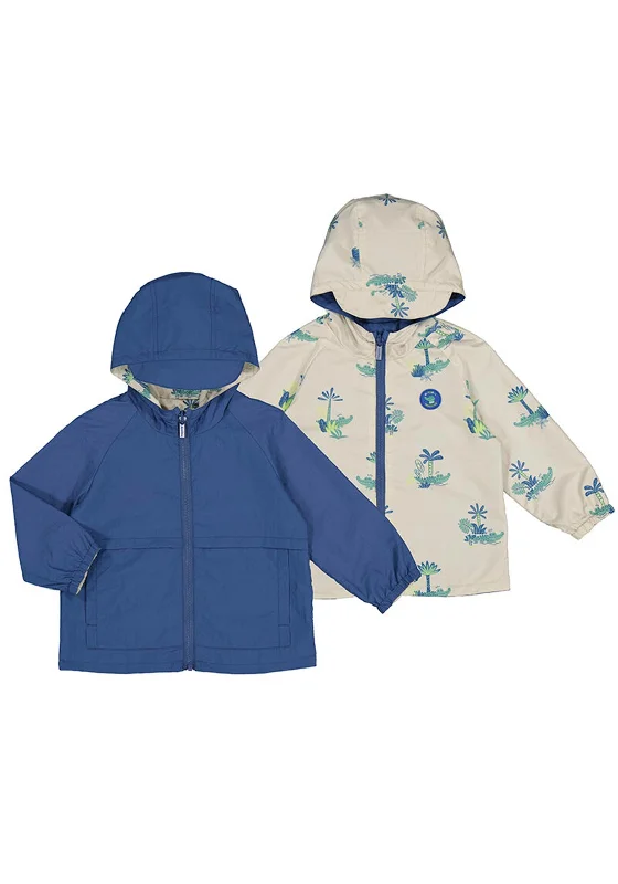 Mayoral Baby Boy Reversible Windbreaker Jacket, Navy Multi