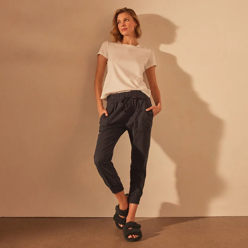 Mixed Media Pant - French Navy