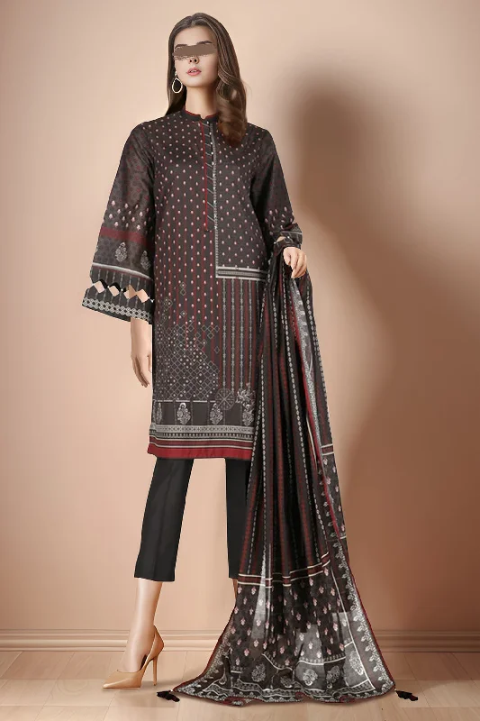 Unstitched Printed Lawn 2 Piece (Shirt/Dupatta)