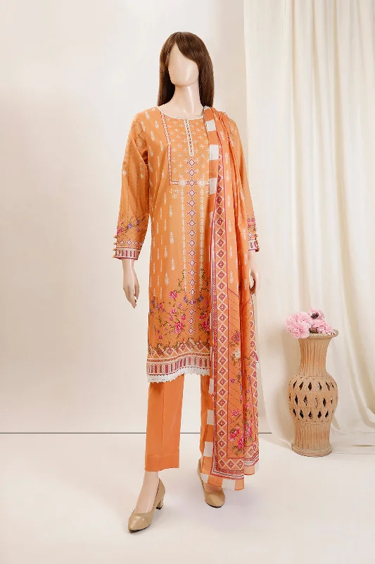 Unstitched Printed Lawn 2 Piece (Shirt/Dupatta)