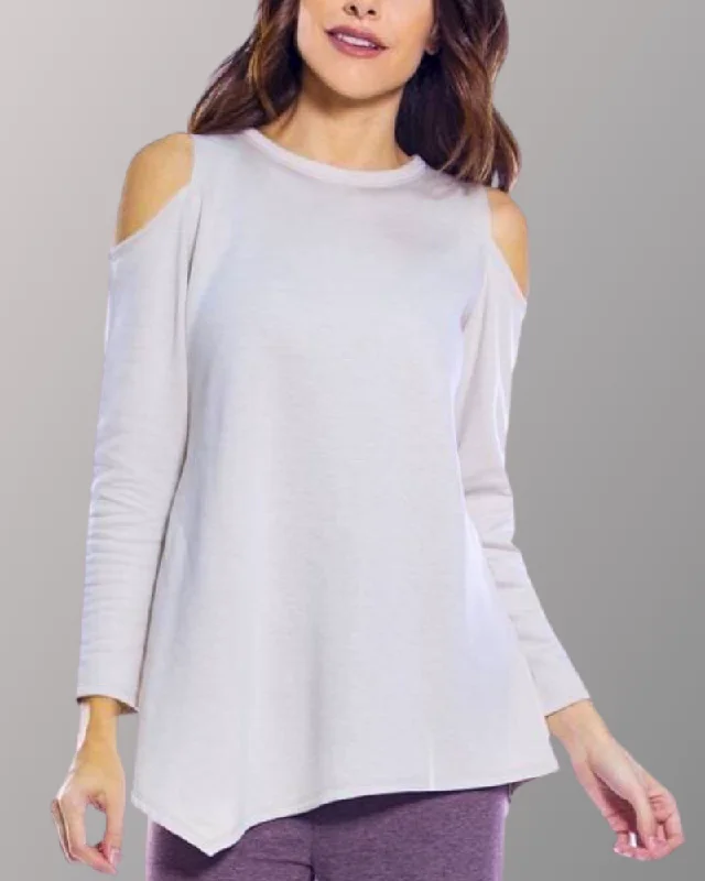 Cold Shoulder Long Sleeve Top - FINAL SALE