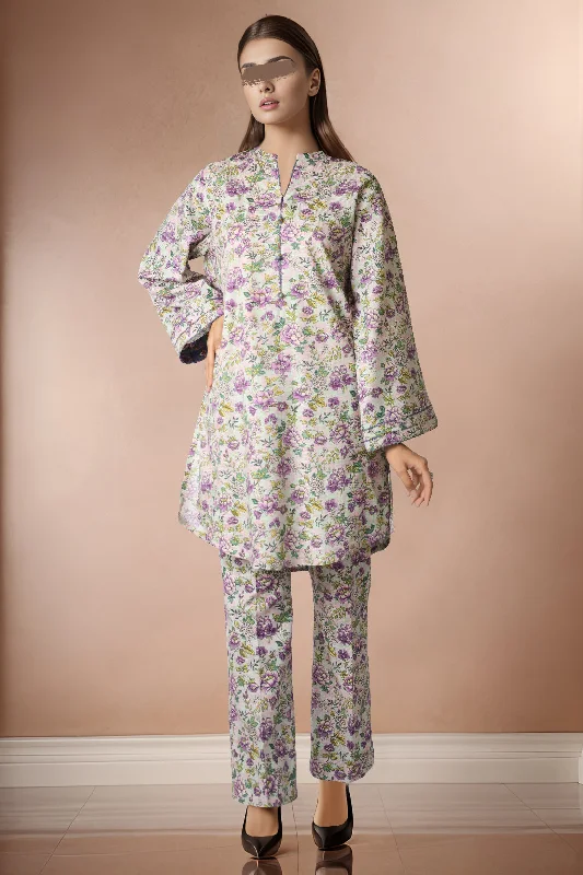 Printed Cotton Dobby Stitched 2 Piece (Shirt/Trouser)