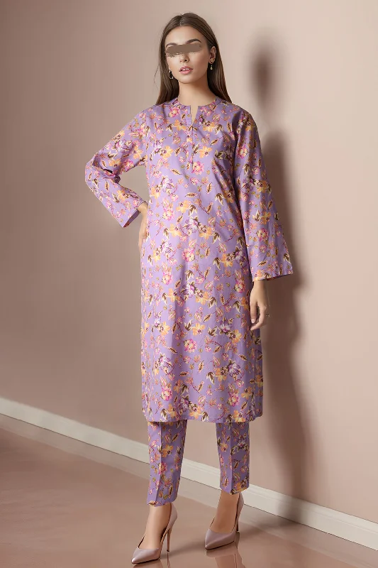 Unstitched Printed Cotton Dobby 2 Piece (Shirt/Trouser)