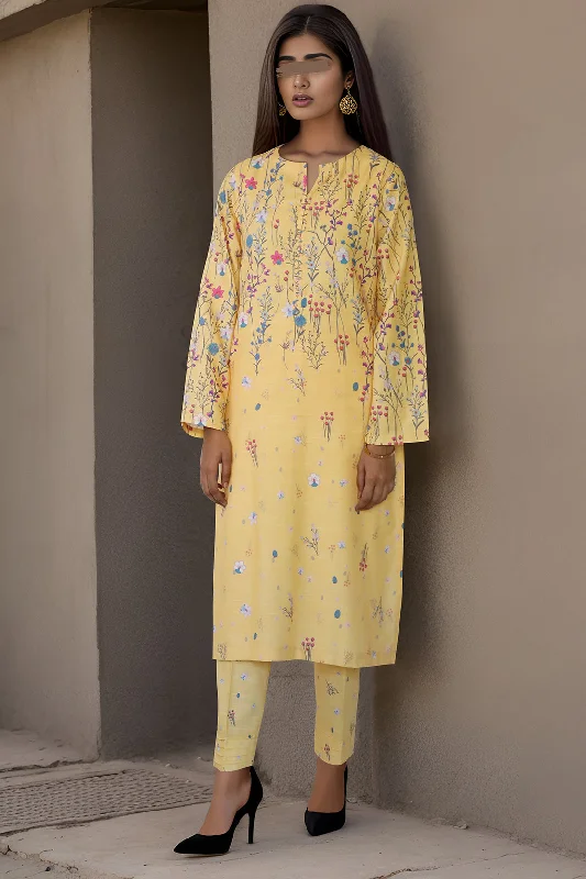 Printed Khaddar Viscose Stitched 2 Piece (Shirt/Trouser)