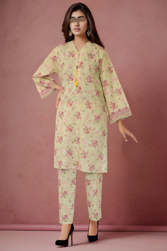 Printed Khaddar Stitched 2 Piece (Shirt/Trouser)