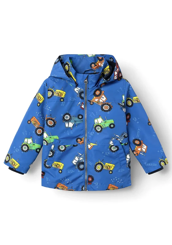 Name It Mini Boy Max Tractors Jacket, Nautical Blue