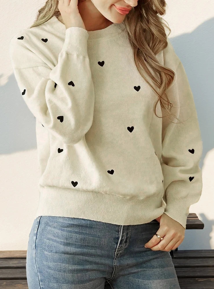 Round Neck Long Sleeve Sweater