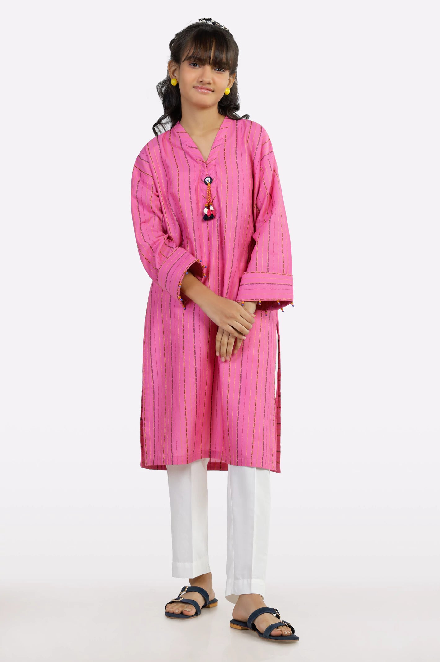 Pink Stylised Teens Kurti