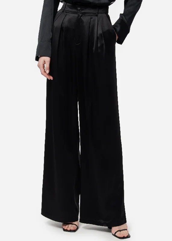 Davina Wide Leg Pant Black