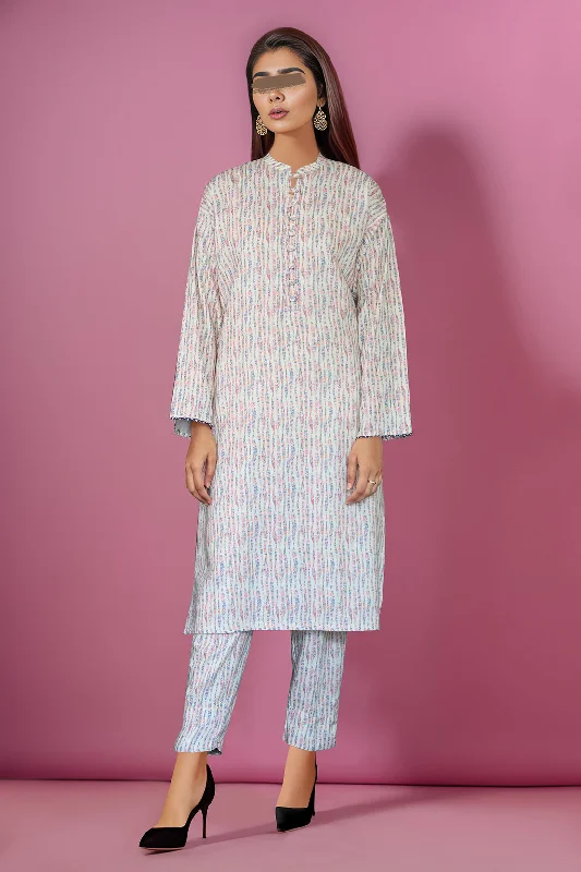 Printed Khaddar Stitched 2 Piece (Shirt/Trouser)