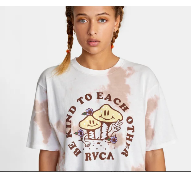 RVCA Be Kind Short Sleeve Women's T Shrit - DSR Tie Dye