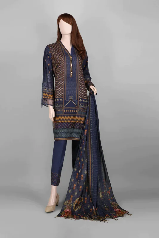 Unstitched Printed Lawn 2 Piece (Shirt/Dupatta)