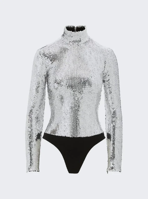 Long Sleeve Sequin Bodysuit