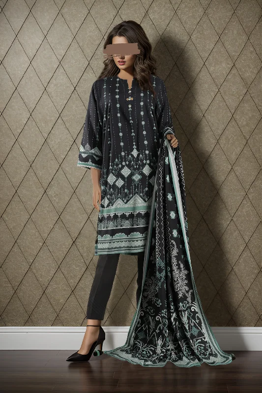 Unstitched Printed Lawn 2 Piece (Shirt/Dupatta)