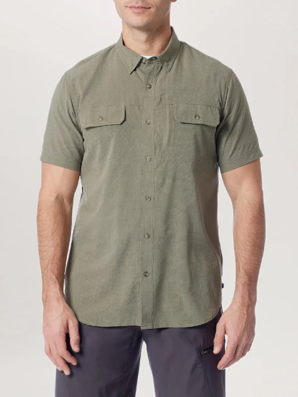 UB Tech Mesh Button-Up Shirt