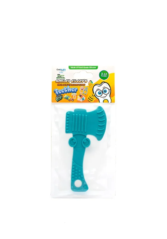 Smiley Eileeys Axe Tool Teether, Blue