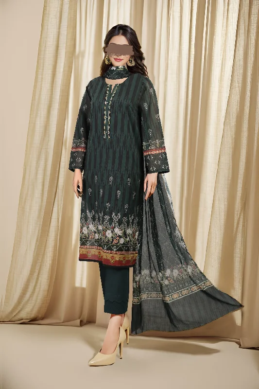 Unstitched Printed Lawn 2 Piece (Shirt/Trouser)