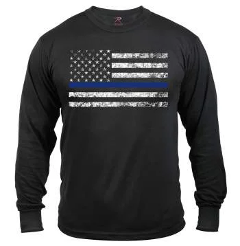 Long Sleeve Thin Blue Line T-Shirt