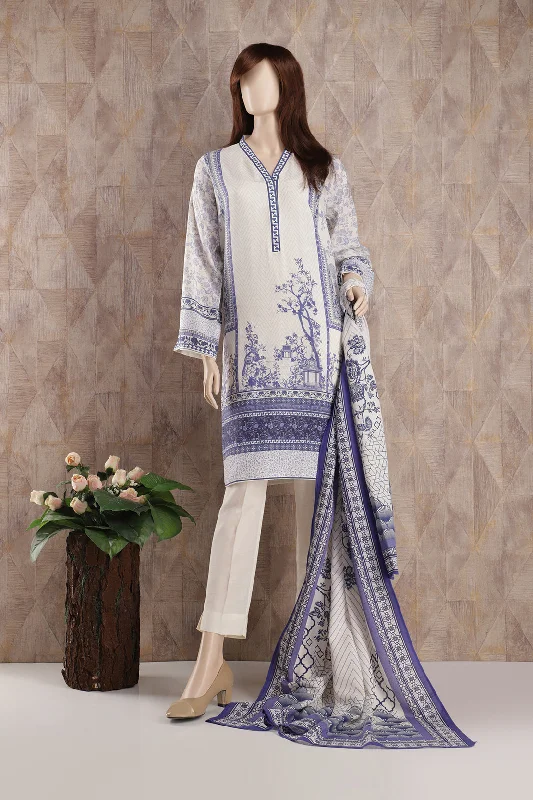 Unstitched Printed Lawn 2 Piece (Shirt/Dupatta)