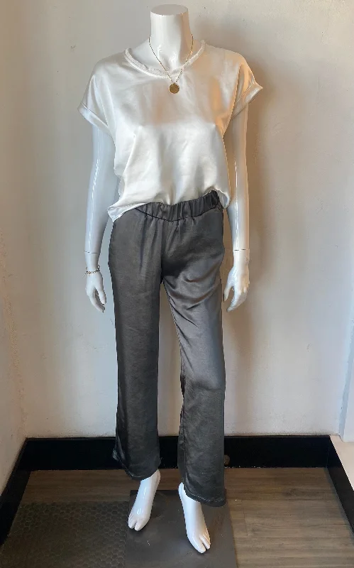 J Society - Wide Leg Pant - Gunmetal