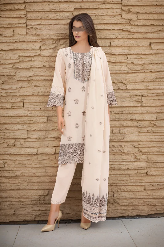 Unstitched Jacquard Cotton 2 Piece (Shirt/Dupatta)