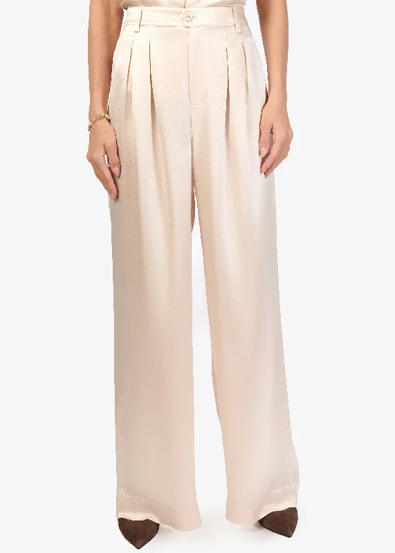 Davina Wide Leg Pant Bone