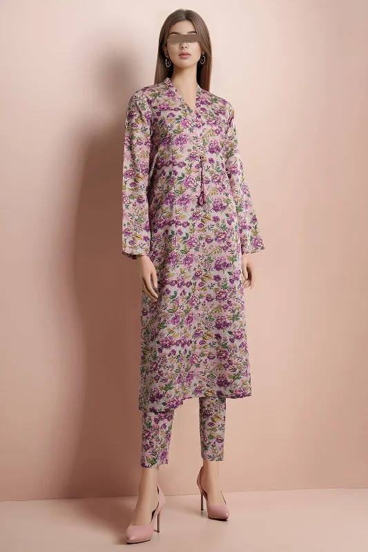 Unstitched Printed Khaddar Viscose 2 Piece (Shirt/Trouser)